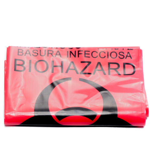 Biohazard Bag 24x24 Red Each