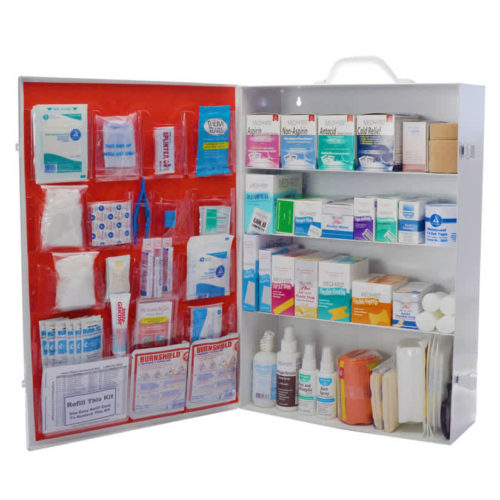 Workplace First Aid Kit 4 Shelf Osha Approved No Logo