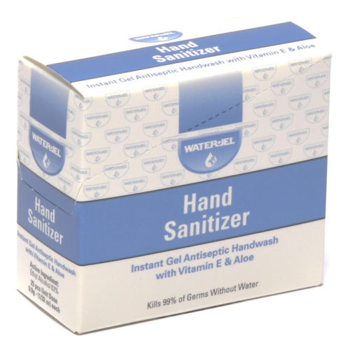 Hand Sanitizer Gel Water Jel Packets 25/box