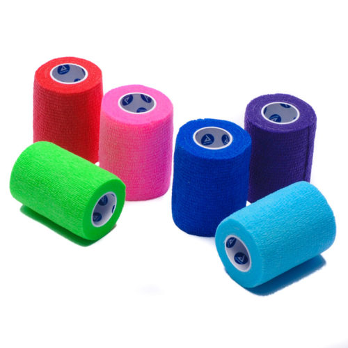 Elastic Bandage Wrap Self Adherent Colors Bulk Box